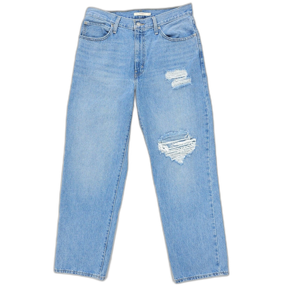 LEVIS 94 Baggy Jeans Feeling Great Distressed Straight Y2k Baddie Messy Girl 31
